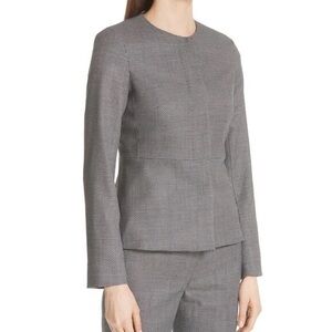 MaxMara - Giochi Basketweave Jacquard Blazer Jacket - Black and White